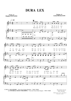 Dura Lex von Brigitte Fontaine (Download) 