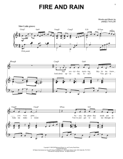 Fire And Rain [Jazz version] von James Taylor (Download) 