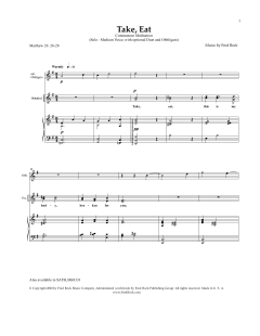 Take, Eat von Fred Bock (Download) 