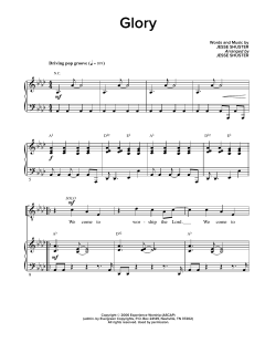 Glory von Jesse Shuster (Download) 
