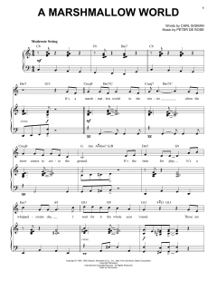 A Marshmallow World [Jazz Version] von Carl Sigman (Download) 