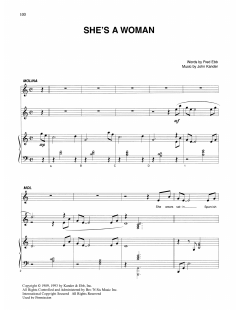 She's A Woman von Fred Ebb (Download) 