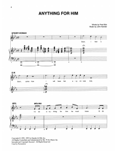 Anything For Him von Fred Ebb (Download) 
