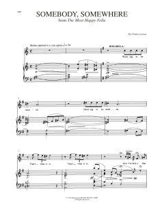 Somebody, Somewhere von Frank Loesser (Download) 