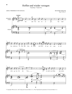Hoffen Und Wieder Verzagen von Richard Strauss (Download) 