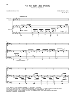 Als Mir Dein Lied Erklang von Richard Strauss (Download) 