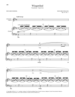 Wiegenlied (High Voice) von Richard Strauss (Download) 