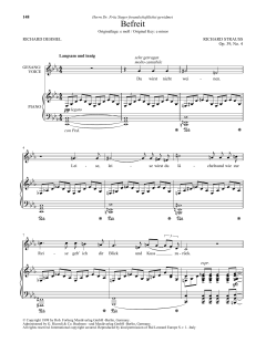 Befreit (Low Voice) von Richard Strauss (Download) 