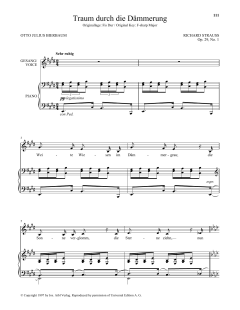 Traum Durch Die Dammerung von Richard Strauss (Download) 