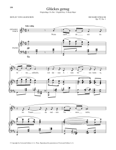 Gluckes Genug (Low Voice) von Richard Strauss (Download) 