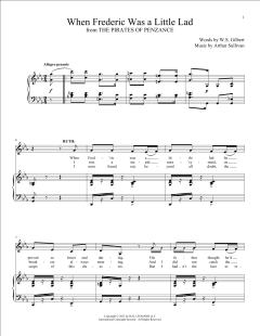 When Frederic Was A Little Lad von William Schwenck Gilbert (Download) 