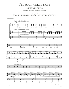 Figure de force brulante et farouche von Francis Poulenc (Download) 