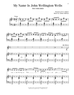 My Name Is John Wellington Wells von William Schwenck Gilbert (Download) 