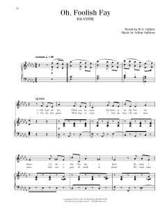 Oh, Foolish Fay von William Schwenck Gilbert (Download) 
