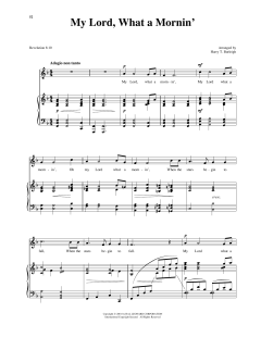 My Lord, What A Morning von African American Spiritual (Download) 