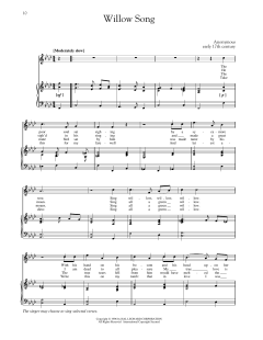 The Willow Song (High Voice) von Anonymous (Download) 