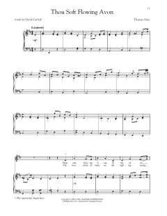 Thou Soft Flowing Avon von Thomas Arne (Download) 