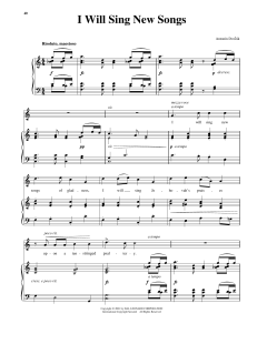 I Will Sing New Songs von Antonin Dvorak (Download) 