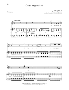 Come Raggio Di Sol (High Voice) von Antonio Caldara (Download) 