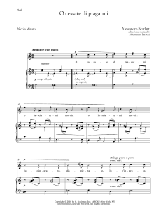 O Cessate Di Piagarmi (High Voice) von Alessandro Scarlatti (Download) 