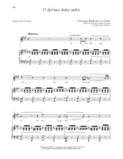 O Del Mio Dolce Ardor (High Voice) von Christoph Willibald von Gluck (Download) 