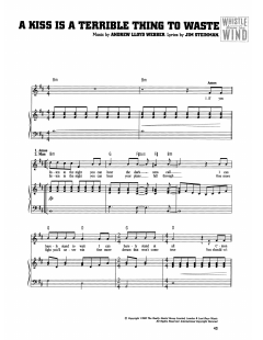 A Kiss Is A Terrible Thing To Waste von Andrew Lloyd Webber (Download) 