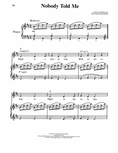 Nobody Told Me von Richard Rodgers (Download) 