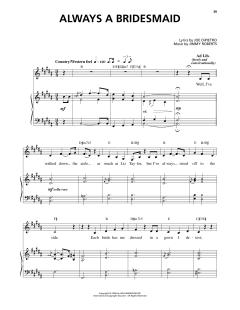 Always A Bridesmaid von Jimmy Roberts (Download) 