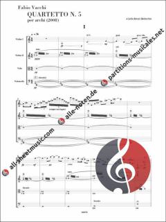 Quartetto N. 5 von Fabio Vacchi 