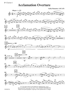 Acclamation Overture von Kelly Bennette (Download) 