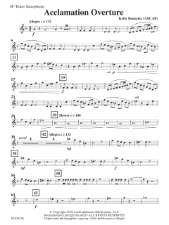 Acclamation Overture von Kelly Bennette (Download) 