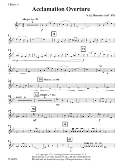 Acclamation Overture von Kelly Bennette (Download) 