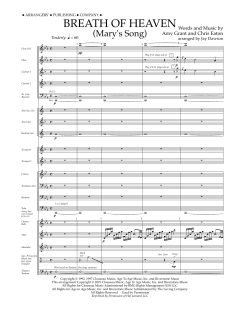 Breath of Heaven (Mary's Song) von Amy Grant (Download) 