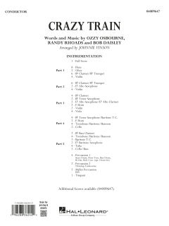 Crazy Train (arr. Johnnie Vinson) von Ozzy Osbourne (Download) 