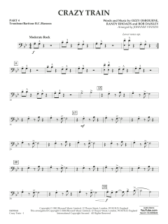 Crazy Train (arr. Johnnie Vinson) von Ozzy Osbourne (Download) 