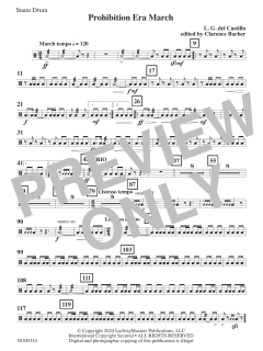 Prohibition Era March von L.G. del Castillo (Download) 