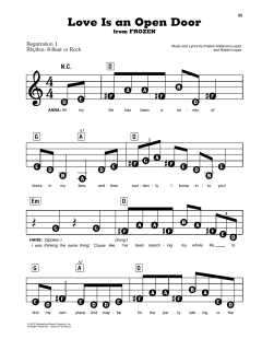 Love Is An Open Door von Robert Lopez (Download) 