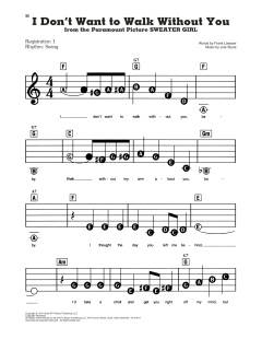 I Don't Want To Walk Without You von Frank Loesser (Download) 