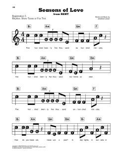 Seasons Of Love von Jonathan Larson (Download) 