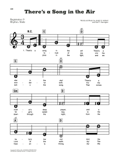 There's A Song In The Air von Josiah G. Holland (Download) 