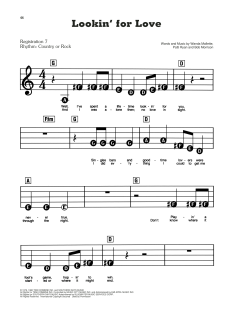 Lookin' For Love von Johnny Lee (Download) 