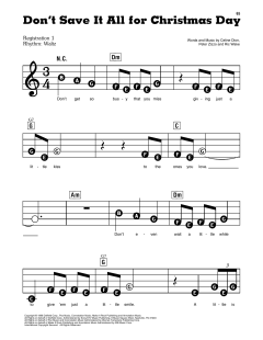 Don't Save It All For Christmas Day von Avalon (Download) 