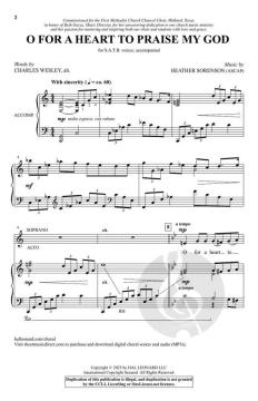O For A Heart To Praise My God von Heather Sorenson (Download) 