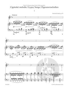 Zigeunermelodien op. 55 von Antonín Dvorák 