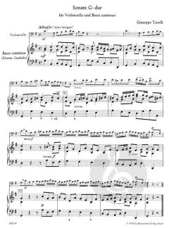 Sonate für Violocello und Basso continuo von Giuseppe Torelli im Alle Noten Shop kaufen