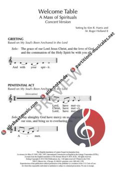Welcome Table: A Mass of Spirituals von M. Roger Holland II 