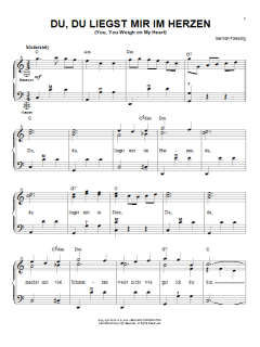Du, Du Liegst Mir Im Herzen von Gary Meisner (Download) 
