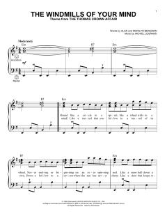 The Windmills Of Your Mind von Michel Legrand (Download) 
