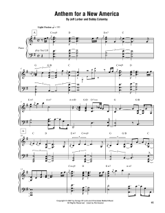 Anthem For A New America von Jeff Lorber (Download) 