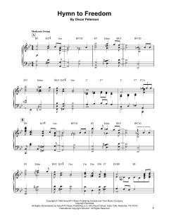 Hymn To Freedom von Oscar Peterson (Download) 